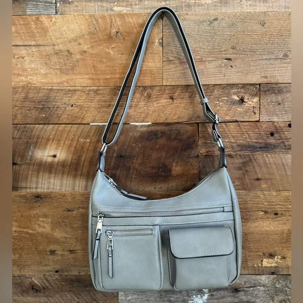 Jessie & James Conceal and Carry Hobo Handbag with locking zipper-key NWOT